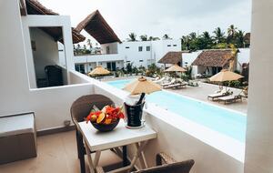 A Premium Room with Terrace and Pool at the Dhow Inn Boutique Hotel Zanzibar - Paje, Tanzania