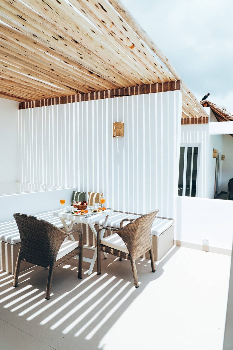 A Premium Room with Terrace and Pool at the Dhow Inn Boutique Hotel Zanzibar - Paje, Tanzania