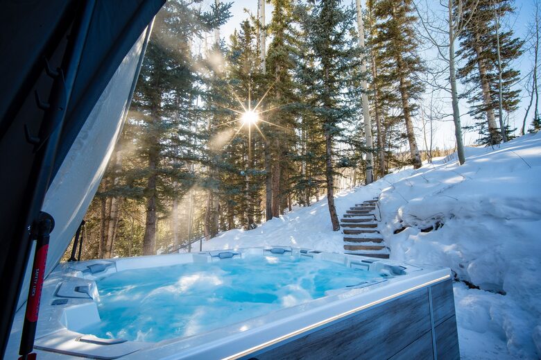 Steps to ski in/out