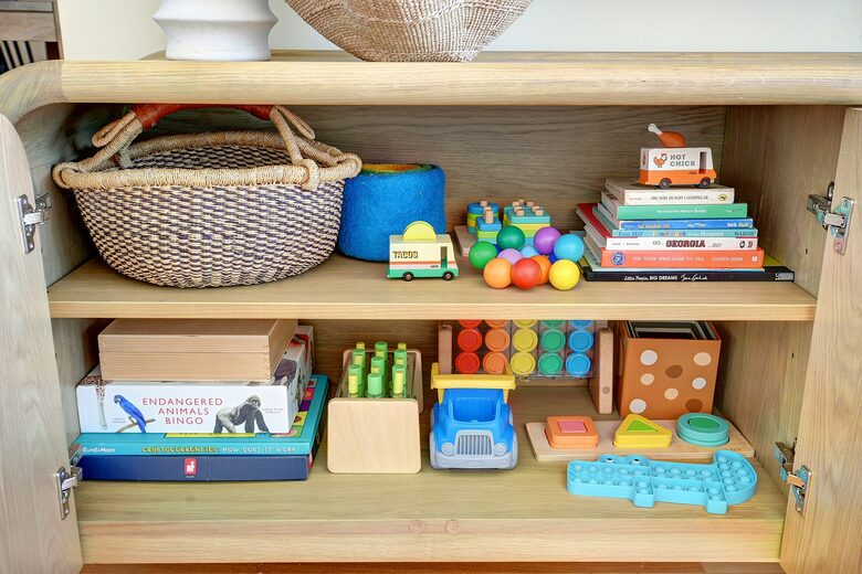 Kids toys throughout the home