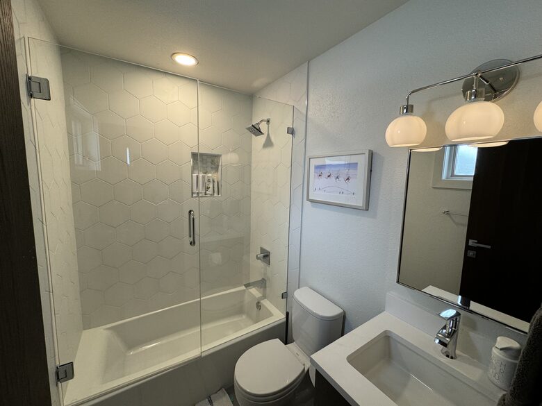 Bunk room bathroom