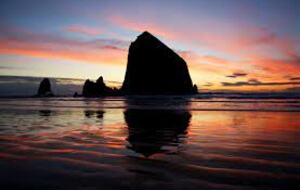 Nearby Haystack Rock at Cannon Beach