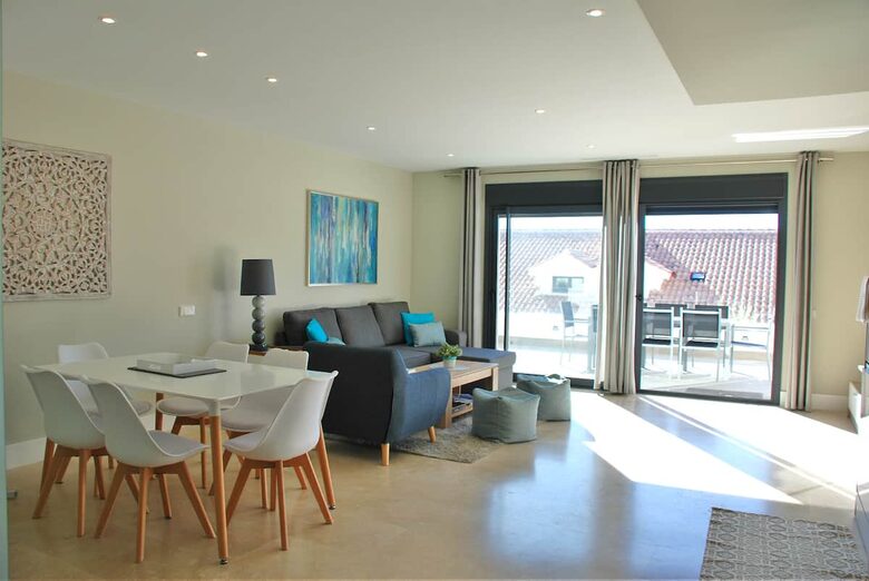 Modern Apartment with View to Gibraltar + Jacuzzi - Estepona, Spain