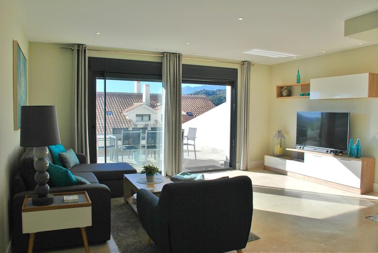 Modern Apartment with View to Gibraltar + Jacuzzi - Estepona, Spain