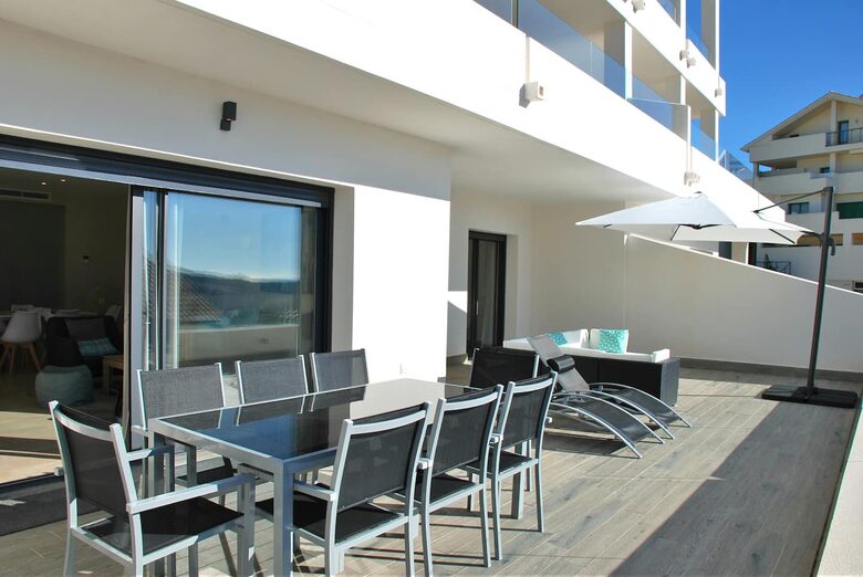 Modern Apartment with View to Gibraltar + Jacuzzi - Estepona, Spain