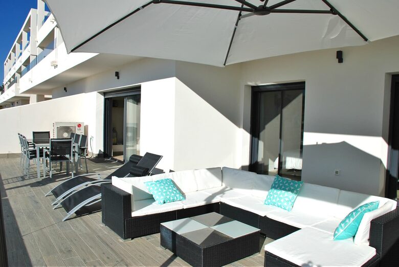 Modern Apartment with View to Gibraltar + Jacuzzi - Estepona, Spain