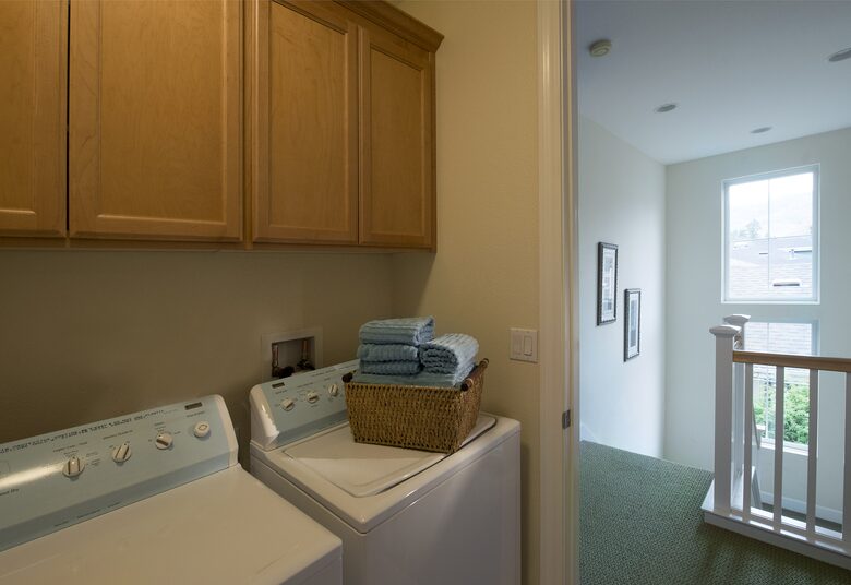 Laundry Room with Washer/Dryer, Iron & Ironing Board