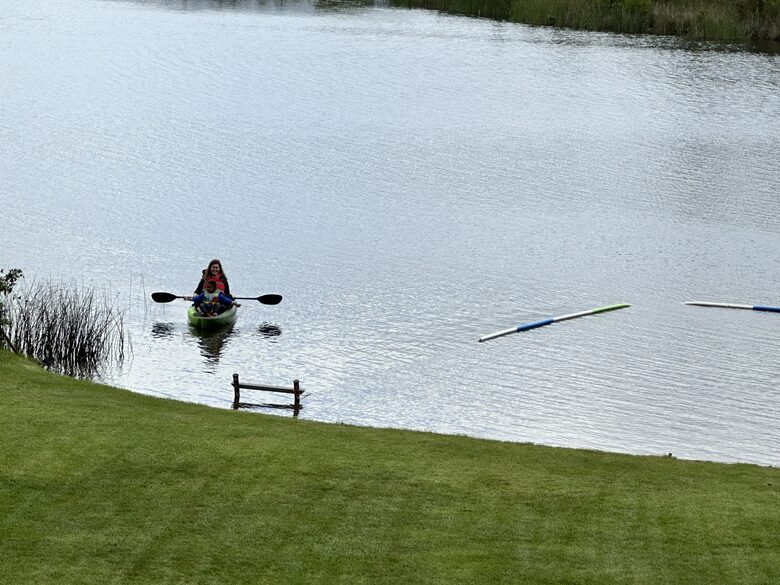Kayaking on the lake