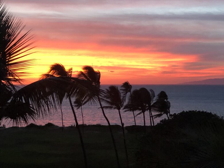 Sunsets from the lanai
