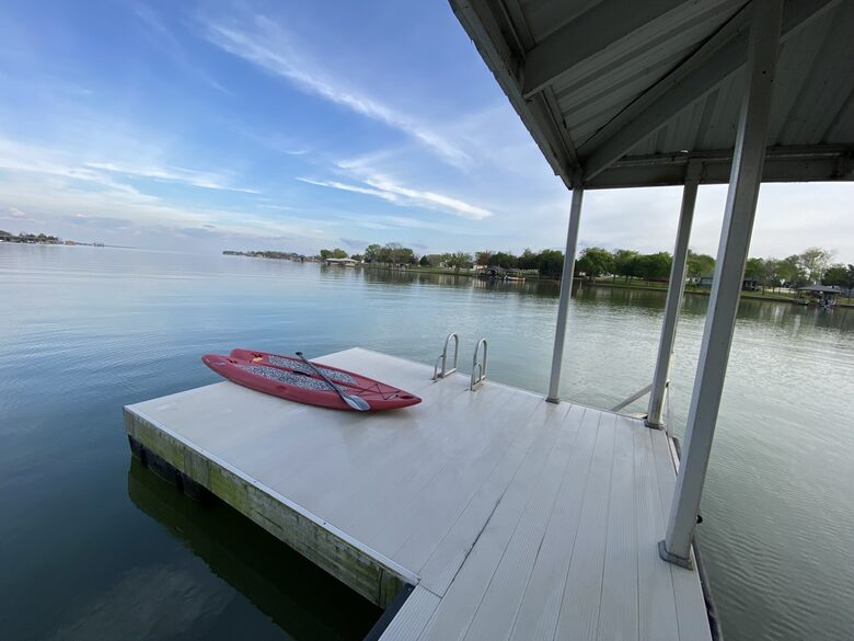 Swim platform, great view, great place to launch paddle board from.