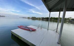 Swim platform, great view, great place to launch paddle board from.