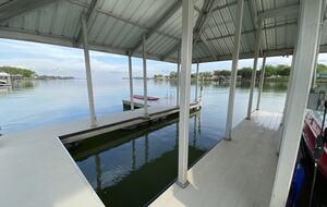 Private Boat Dock with an open slip if you want to bring your boat