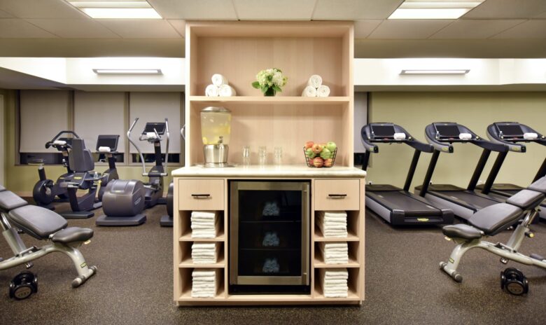 Gym (open 24 hrs) - stocked w/ towels, fresh fruit & bottle water