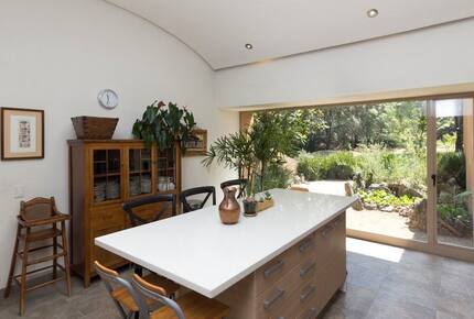 island table in the kitchen