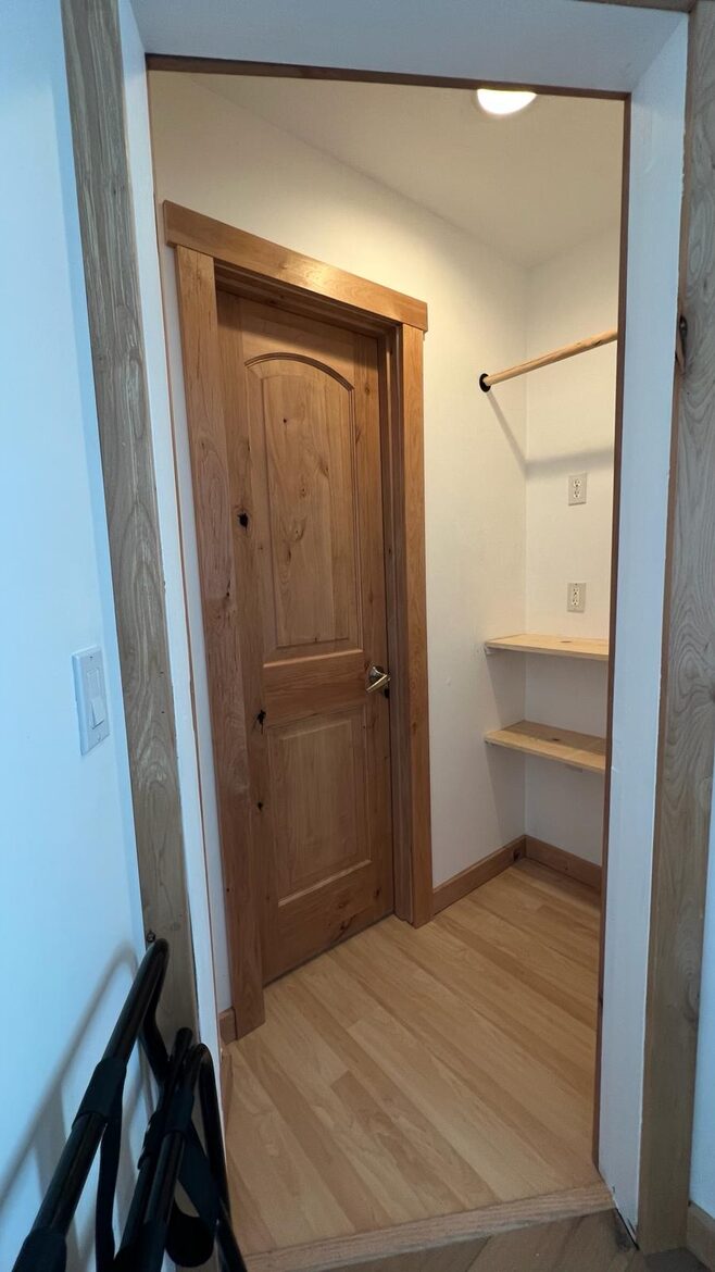 Lower level closet space for guest bedroom #3