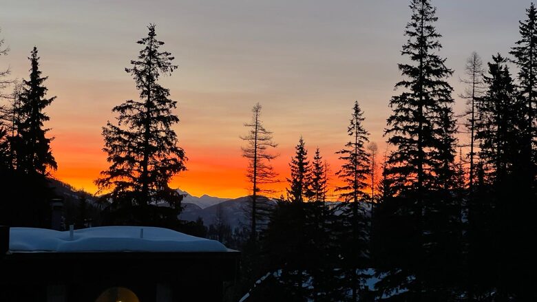 Sunrise from the master bedroom