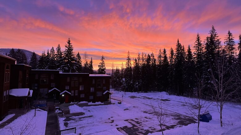 Sunrise from the master bedroom
