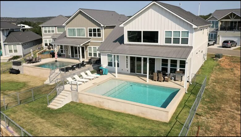 Lake View Oasis: Modern Farmhouse with Private Pool - Kingsland, Texas