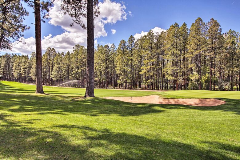 White Mountains Cabin with Fireplace and Deck at Torreon Golf Club - Show Low, Arizona
