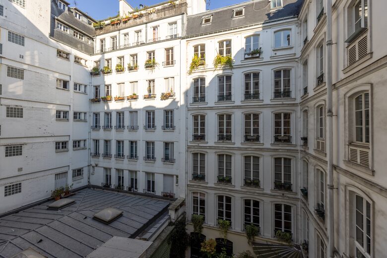 Courtyard view from the apartment