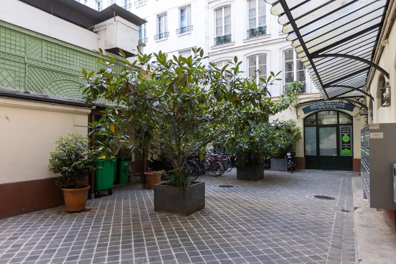 Building courtyard