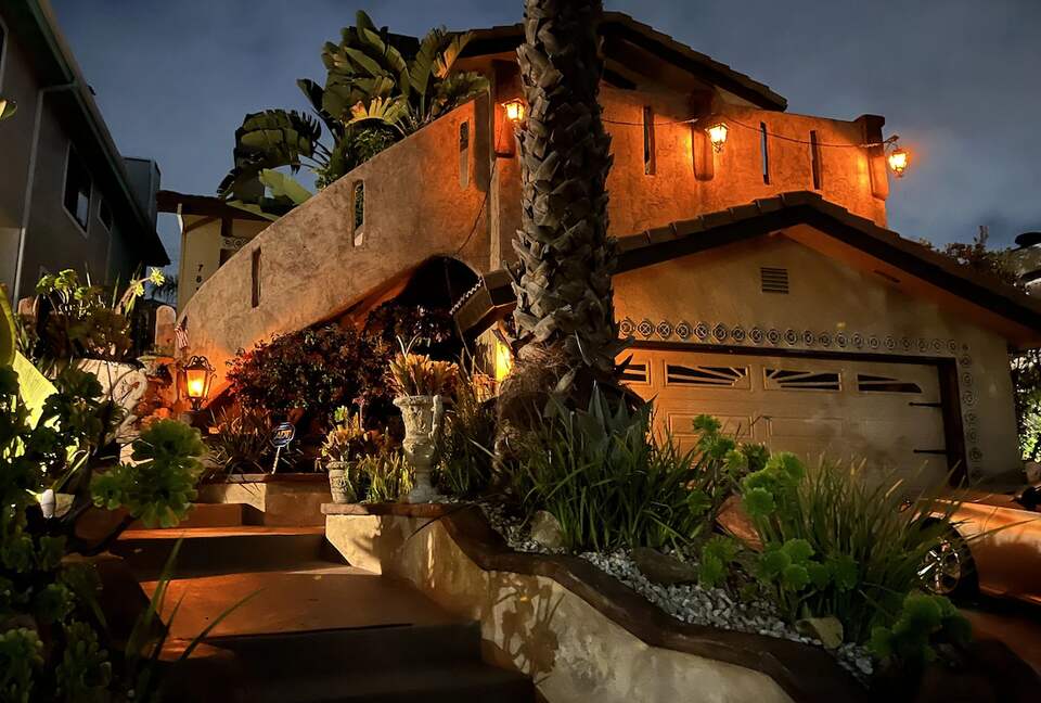House Front at night