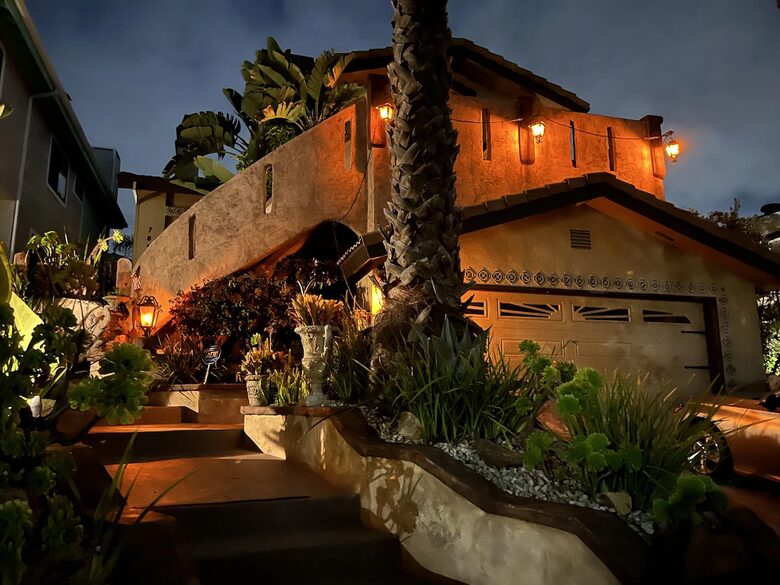 House Front at night