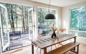Modern Mt Hood Riverfront Cabin - Rhododendron, Oregon