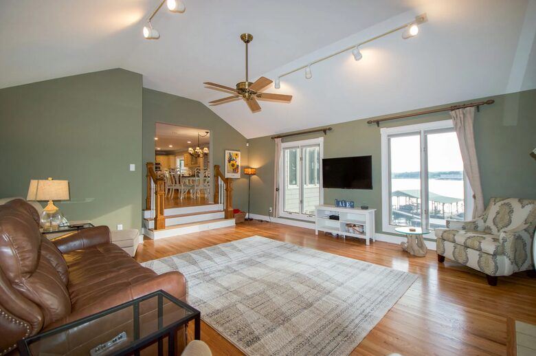 Lake view from TV room