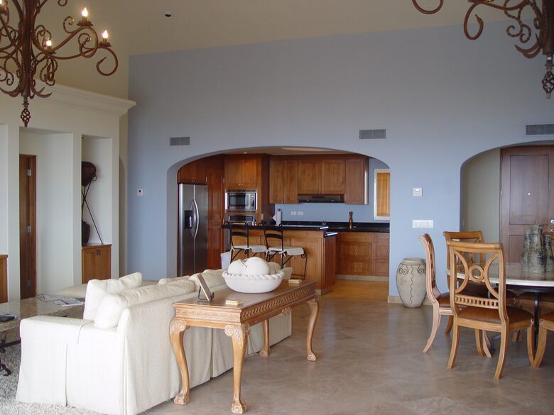 Great room and kitchen view from the balcony