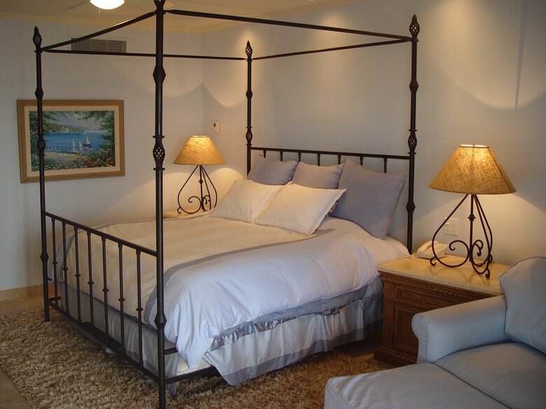 First master bedroom; king bed; ocean view; opens to balcony