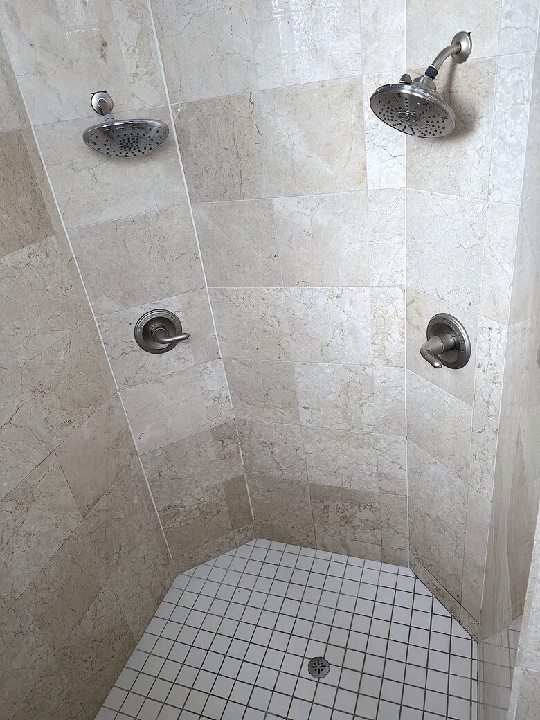 Master shower