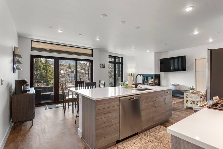 Modern Hideaway with Patio Overlooking the Blue River - Silverthorne, Colorado
