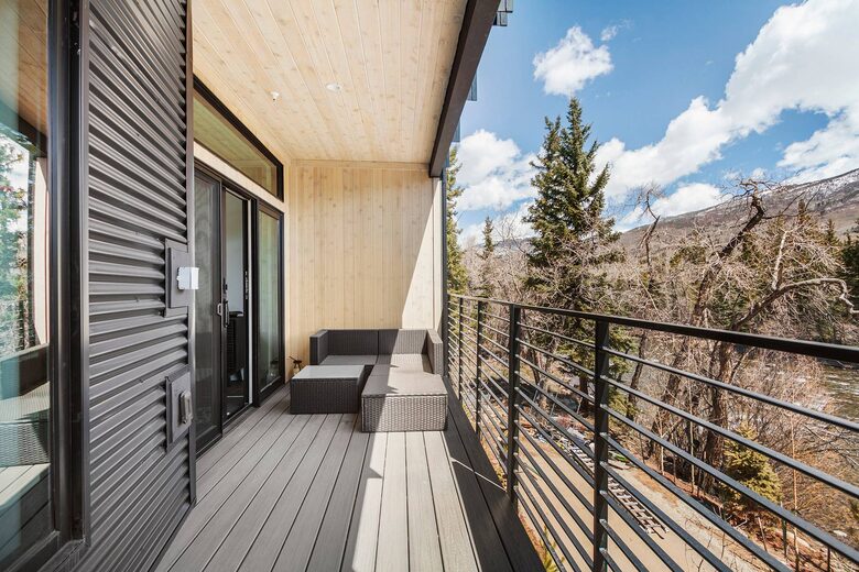 Modern Hideaway with Patio Overlooking the Blue River - Silverthorne, Colorado