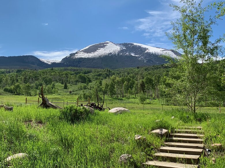 View from front porch of Buffalo Mountain