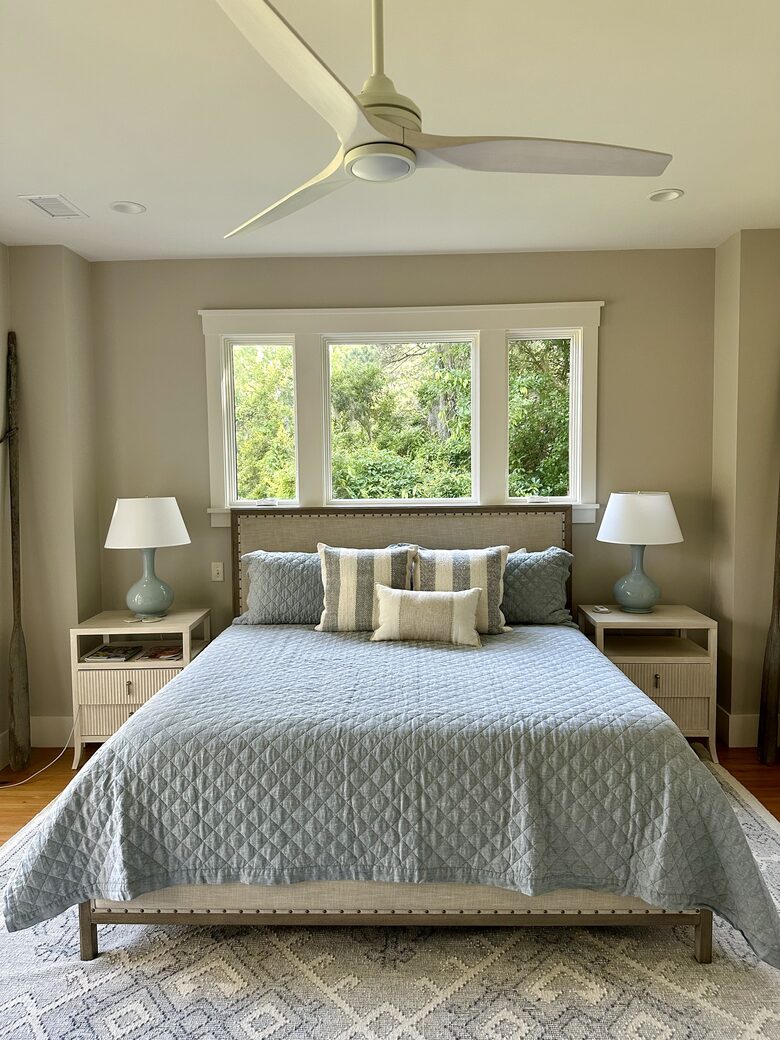Bedroom # 4 with lagoon views & King bed.