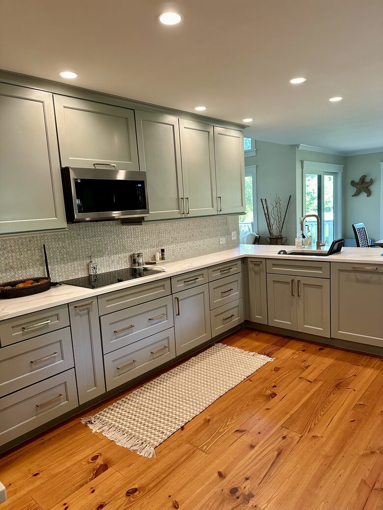 Open layout kitchen.