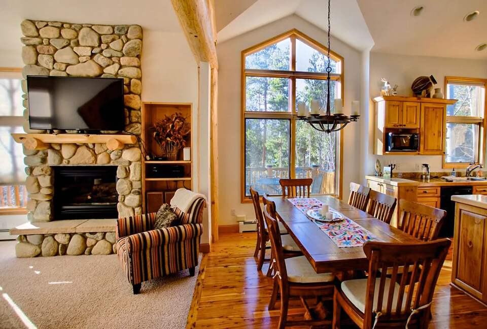 Dining room table seats 8