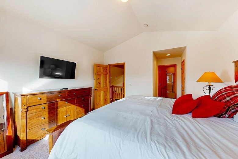 Upstairs second master - it's own TV