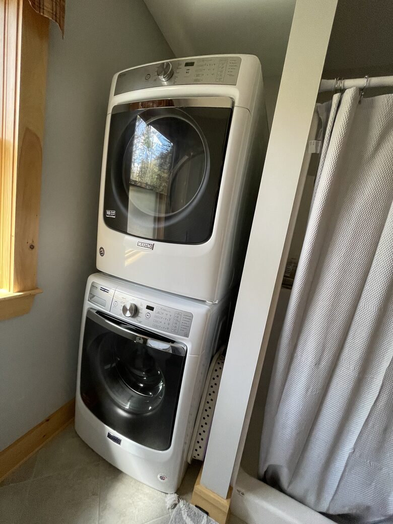 Stackable washer and dryer