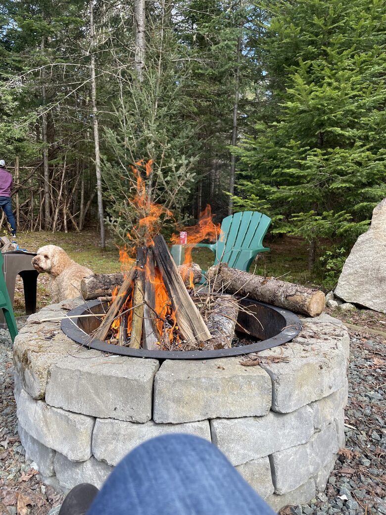 Firepit to enjoy during winter or summer nights