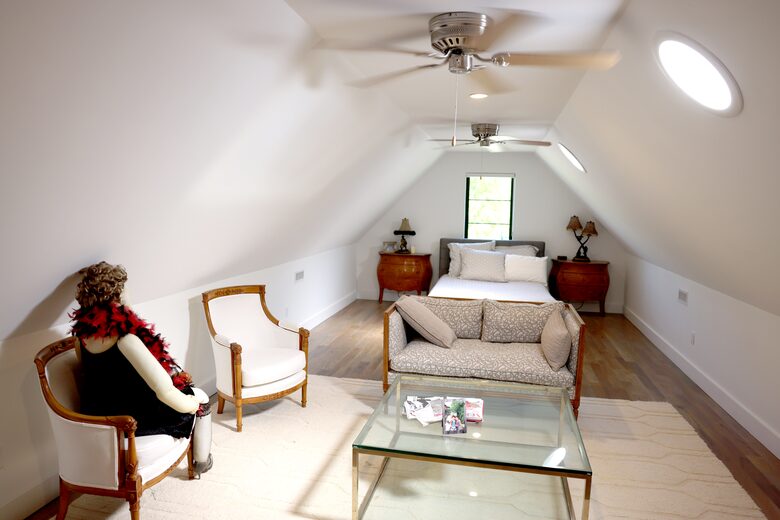 Upstairs bedroom with ensuite full bath