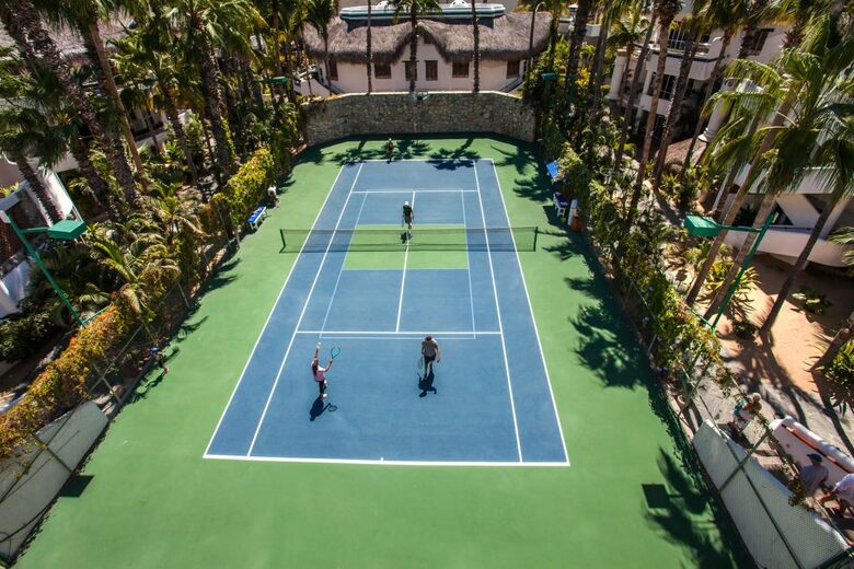 You can reserve the court for tennis or pickleball.