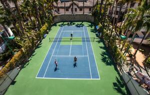 You can reserve the court for tennis or pickleball.
