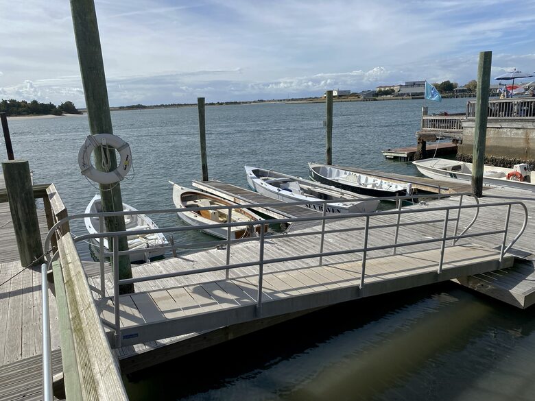 Traditional skiffs at the Harvey Smith Watercraft Center