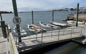 Traditional skiffs at the Harvey Smith Watercraft Center