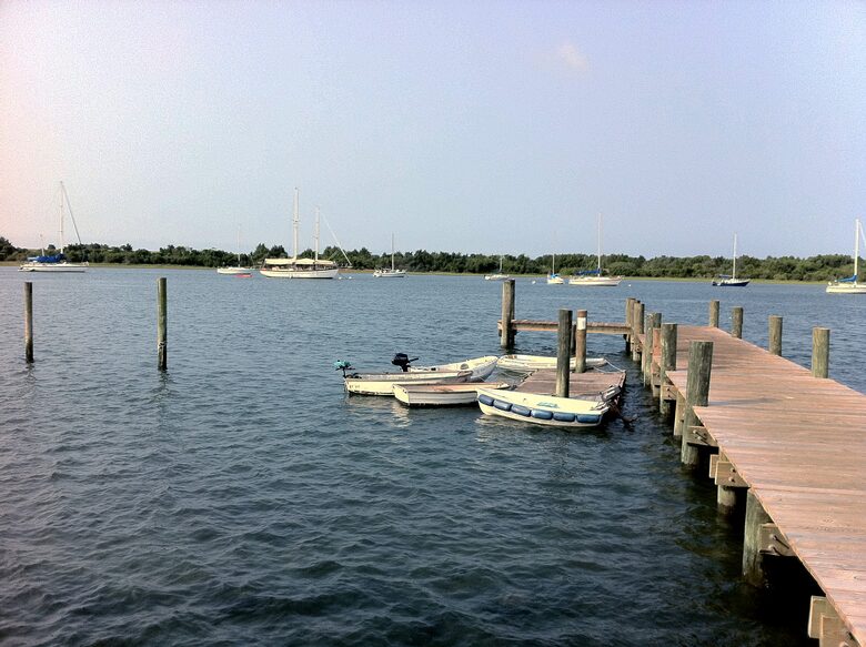Town dock on Taylors Creek.