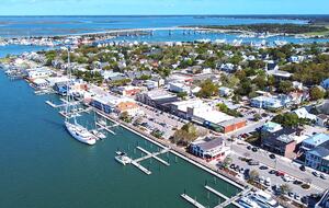 Beaufort NC from the air. "Best Small Town in America"