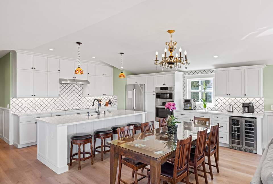Kitchen and dining area