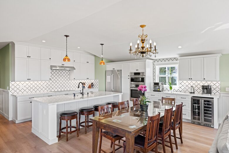 Kitchen and dining area